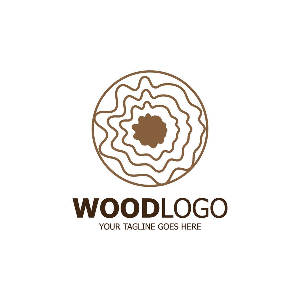 wood logo based design vector template