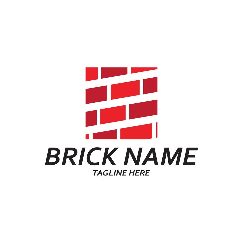 Brick wall icon vector