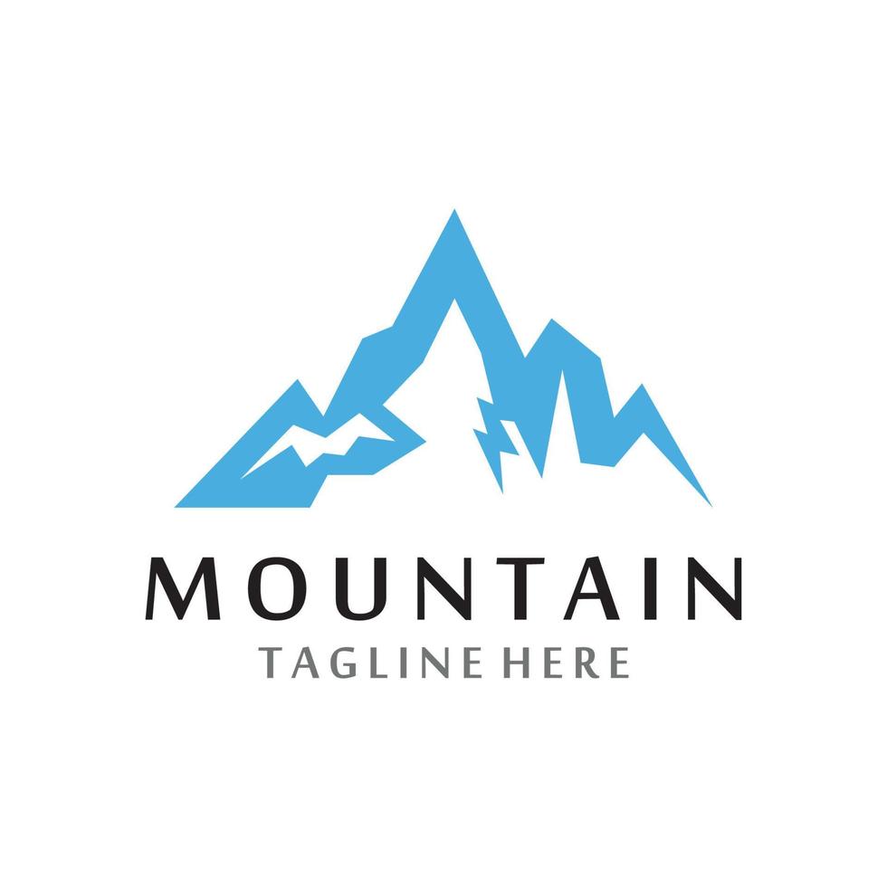 logotipo de icono de montaña vector