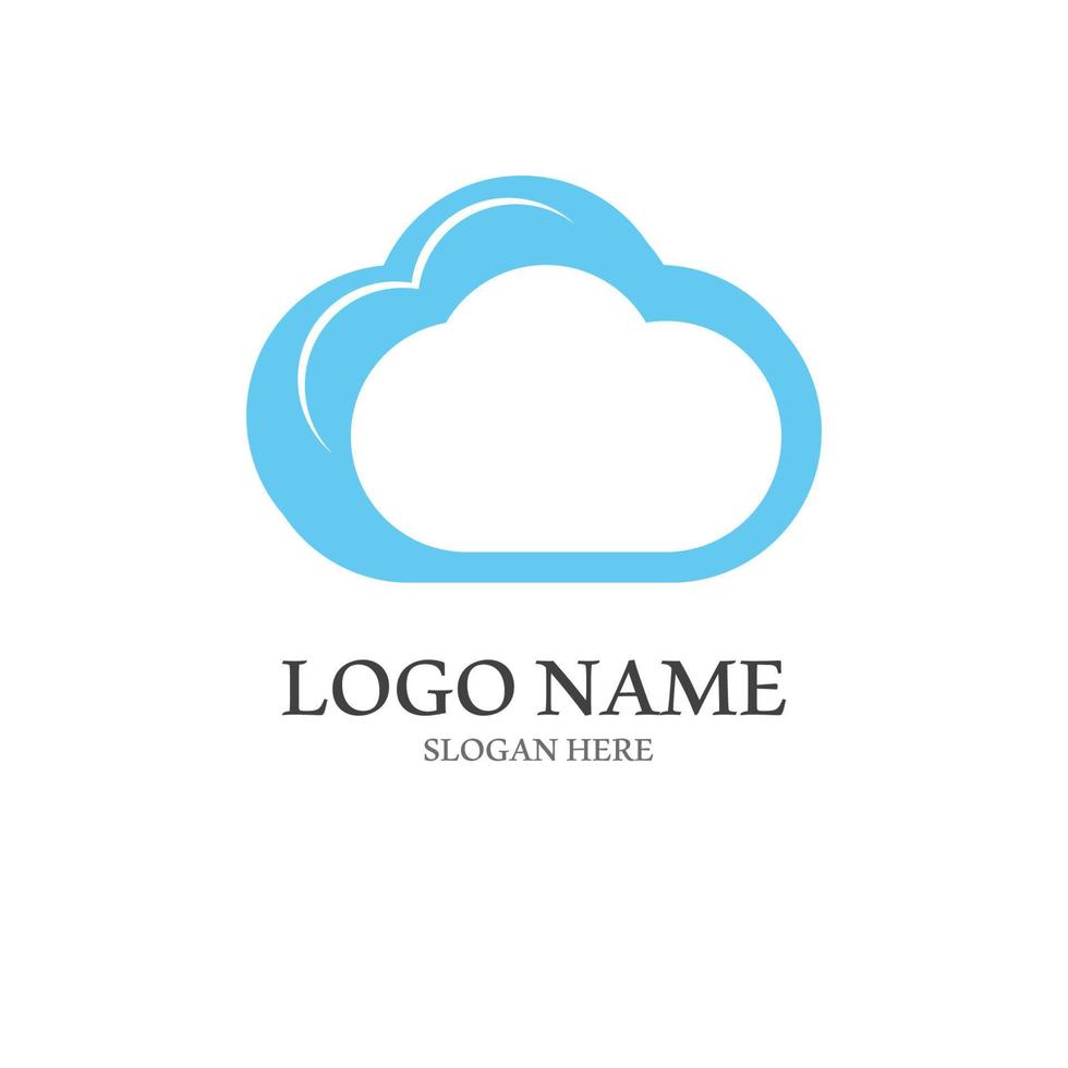 Cloud template vector