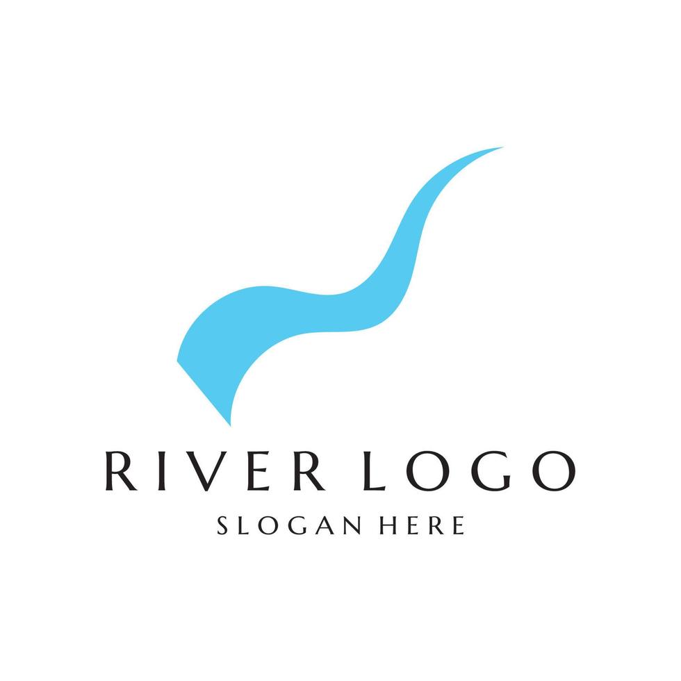 River vector icon illustration