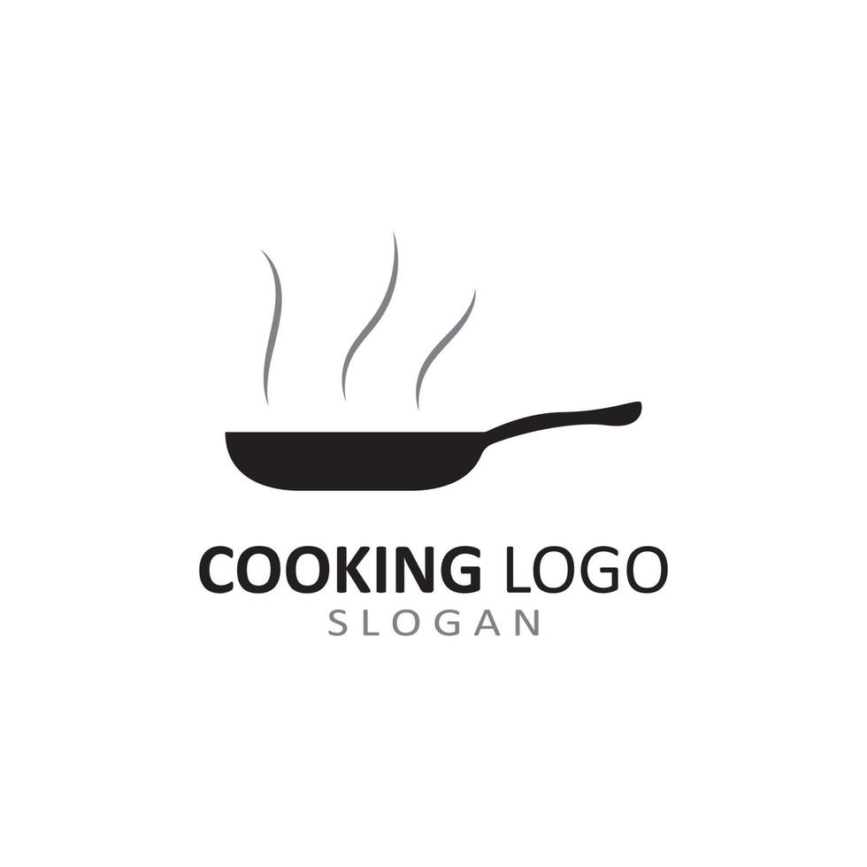 utensils logo for cooking with concept vector template