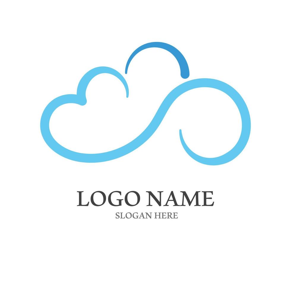 Cloud template vector