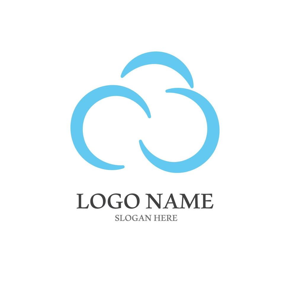 Cloud template vector