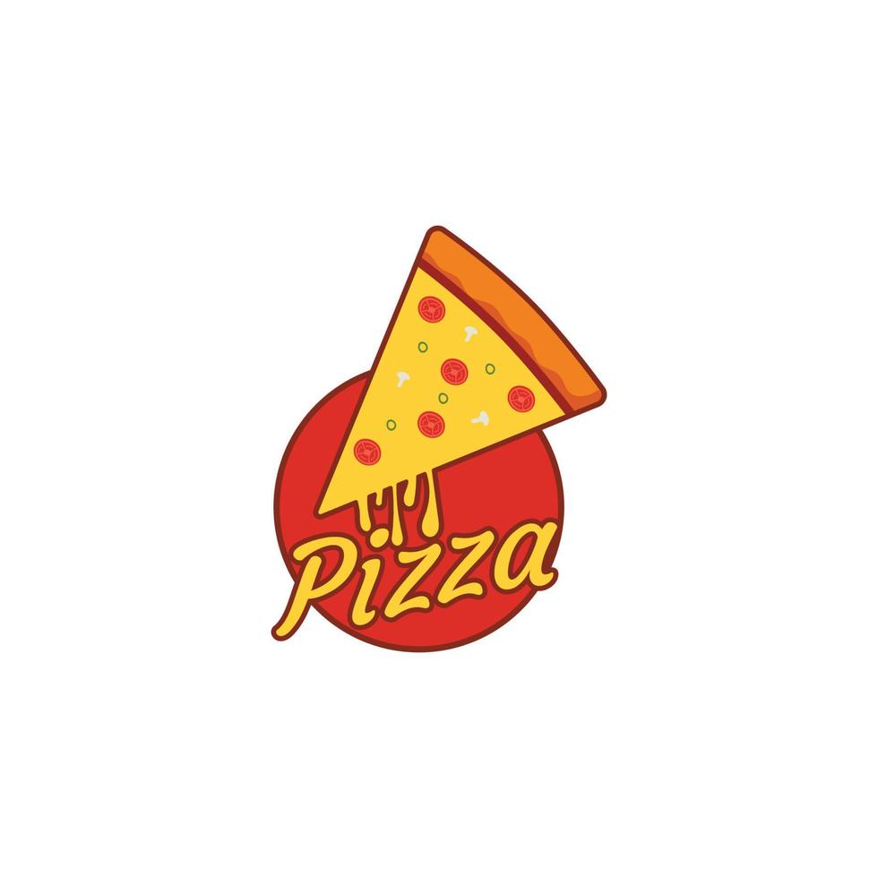 logo modelo para comida o Pizza restaurante. vector