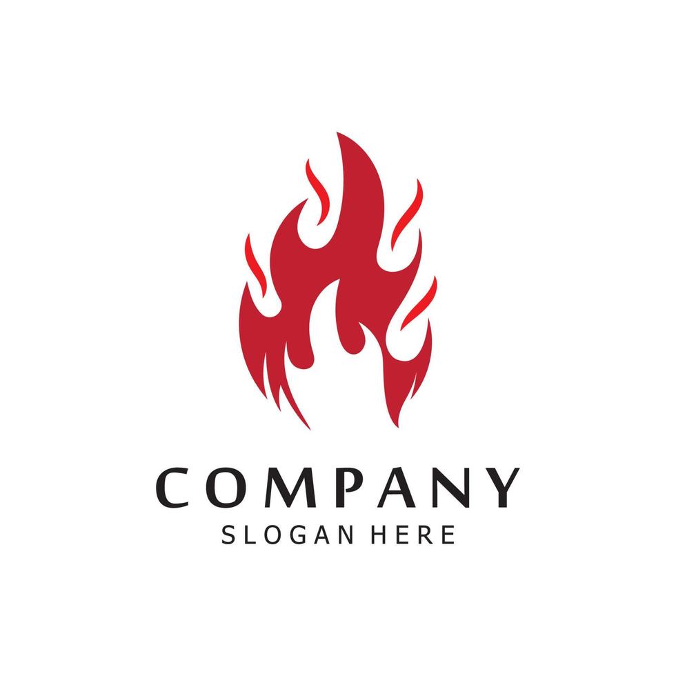 blazing fire, embers, fireball logo and symbol vector image. with template illustration editing.