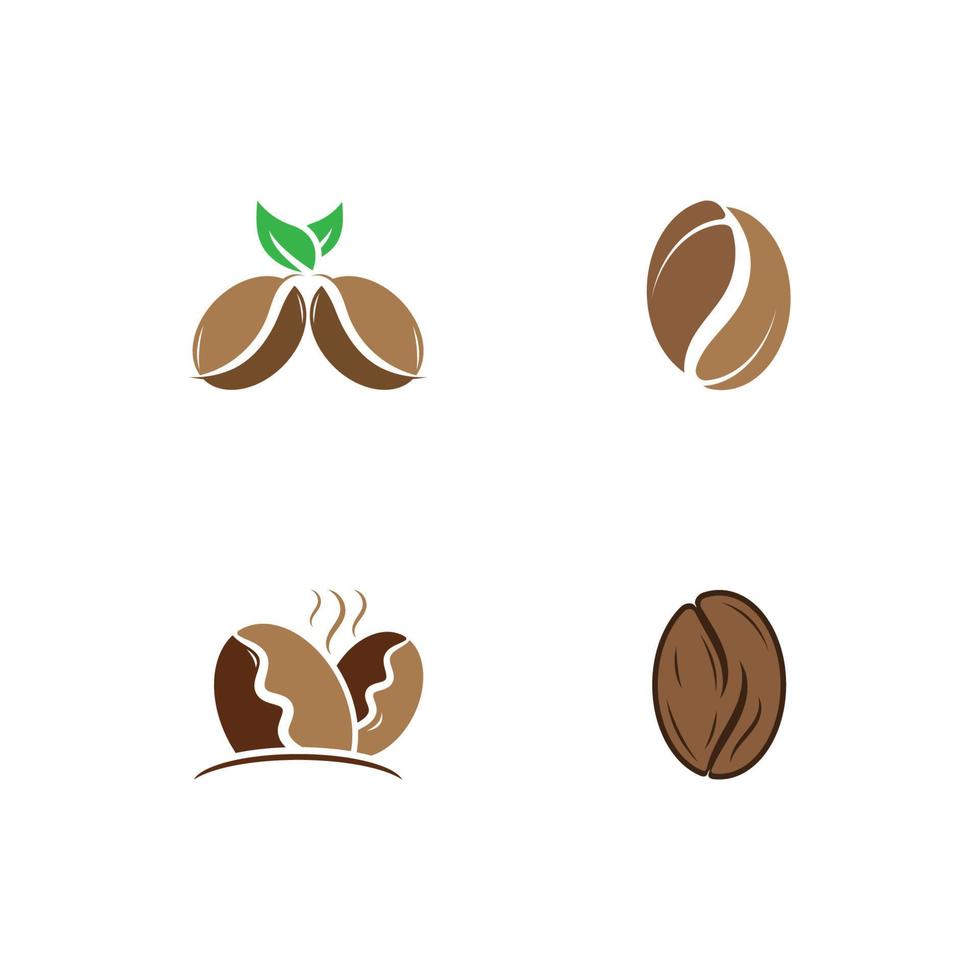 coffee bean icon vector