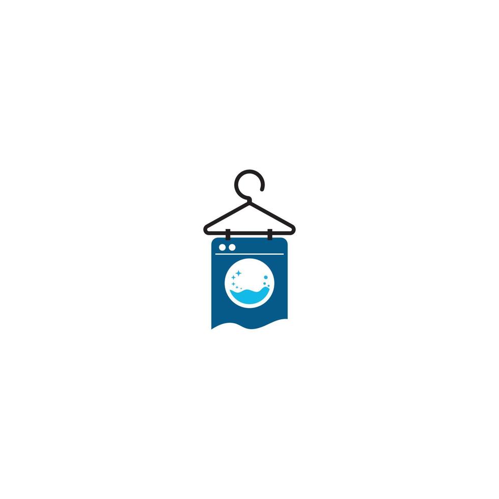 laundry logo icon with vector illustration template