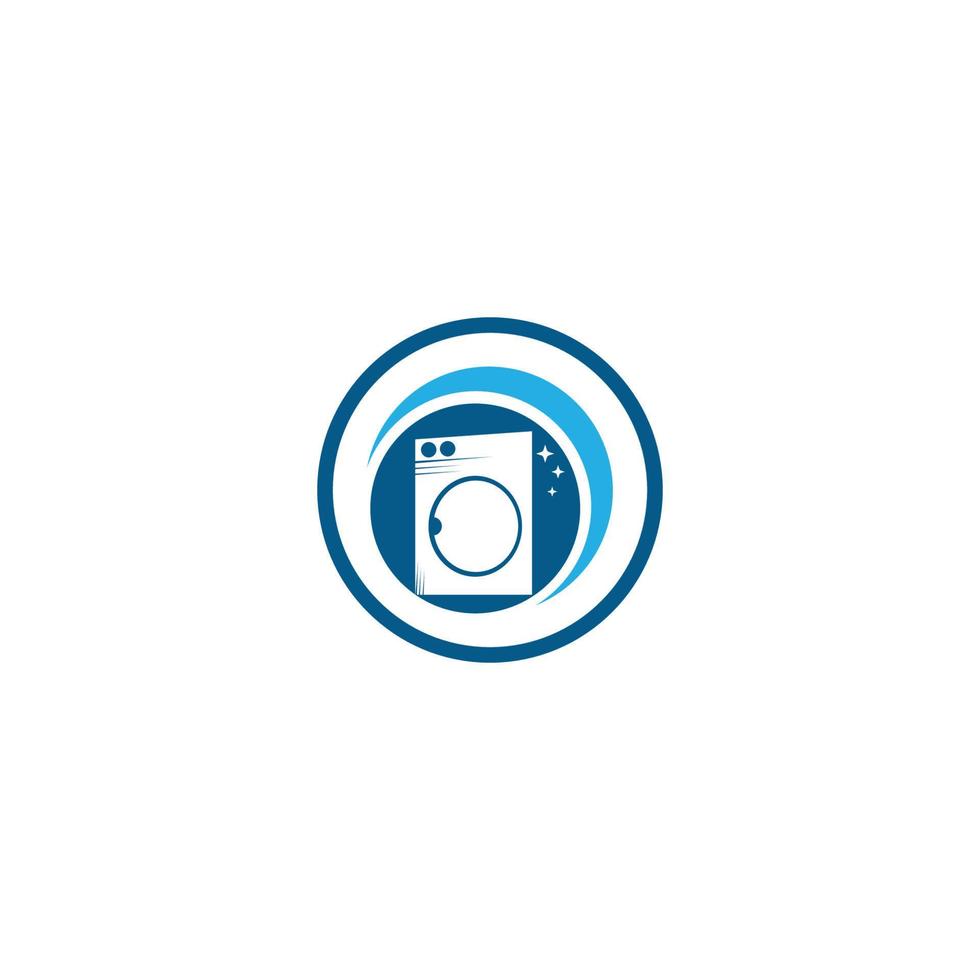laundry logo icon with vector illustration template