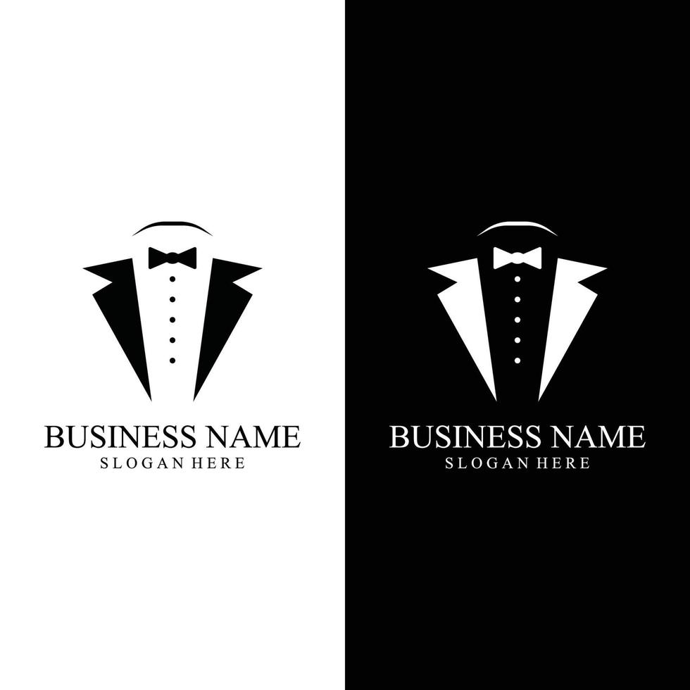 Tuxedo Suit Logo Template with Bow Tie For Men's Fashion. 21872753 ...