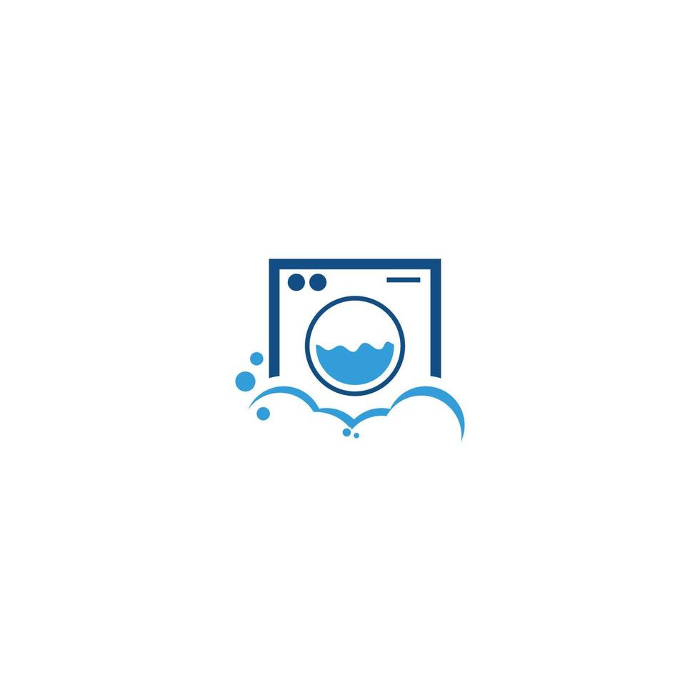 laundry logo icon with vector illustration template