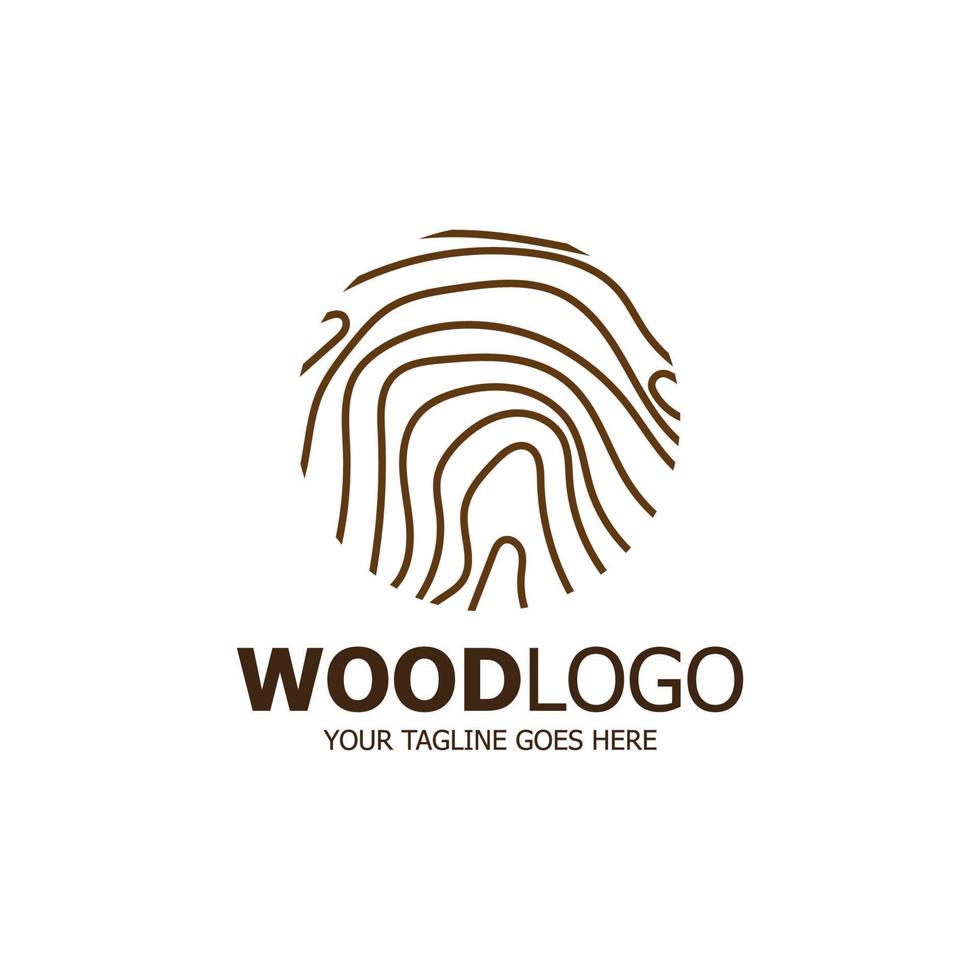 wood logo based design vector template