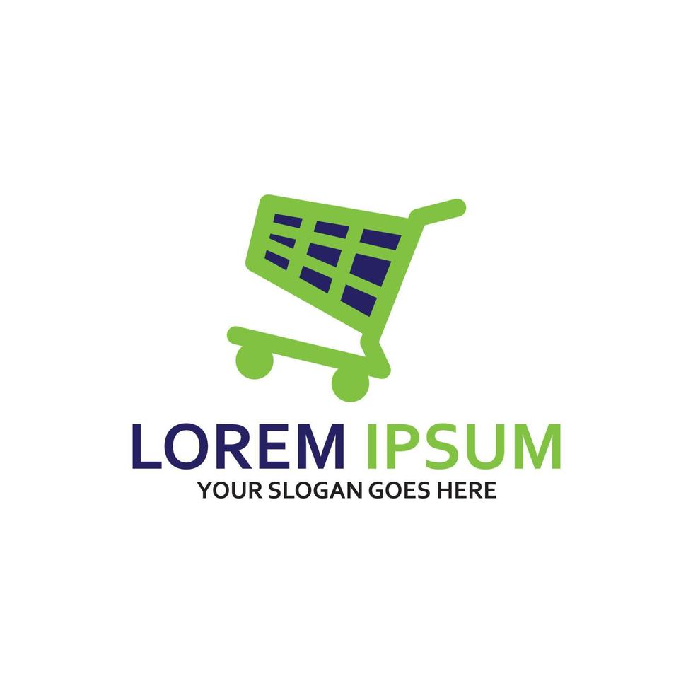 cart shop logo icon with vector template