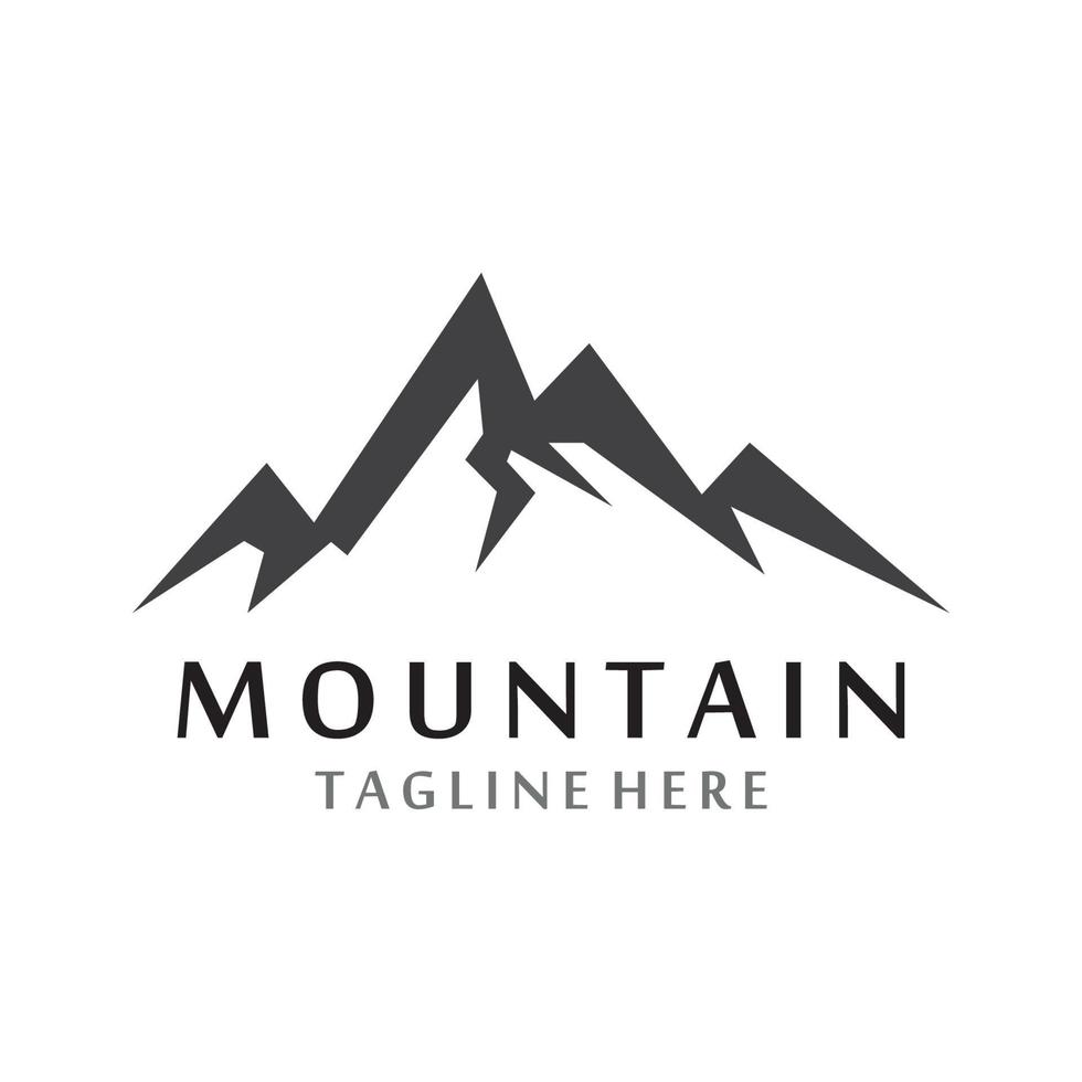 logotipo de icono de montaña vector