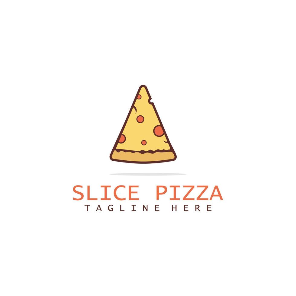 logo modelo para comida o Pizza restaurante. vector