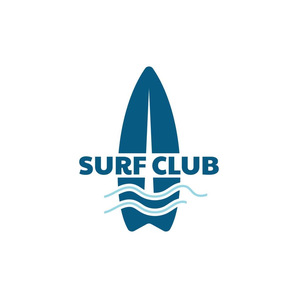 Surfboard Vintage Logo Template. vector