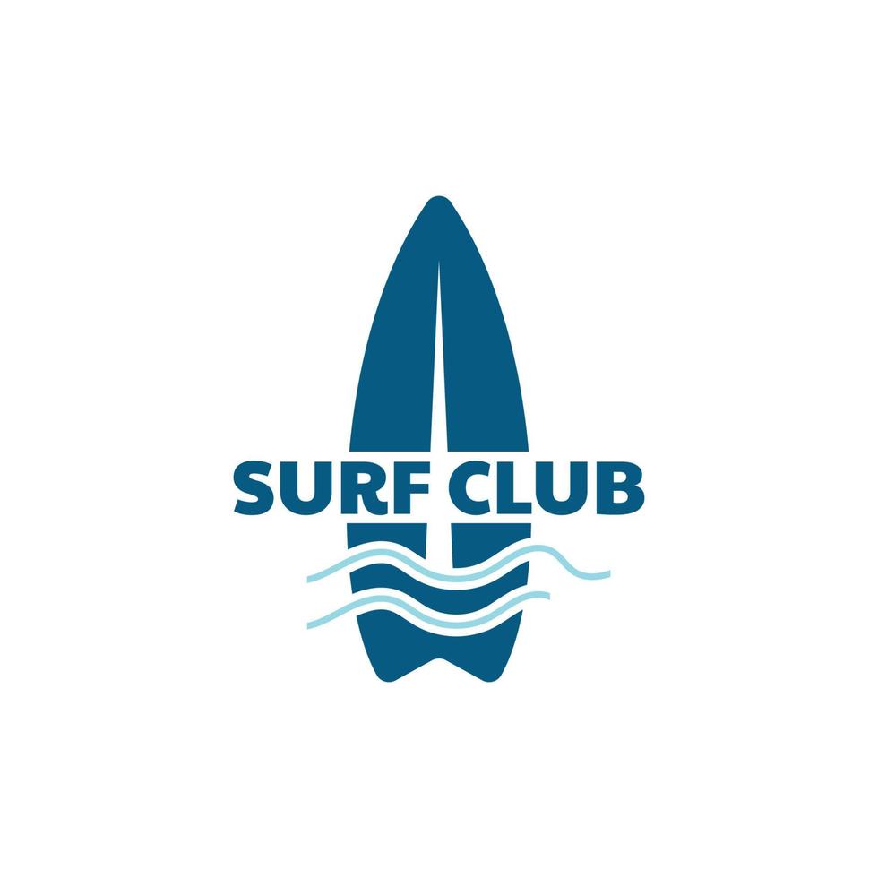 tabla de surf Clásico logo modelo. vector