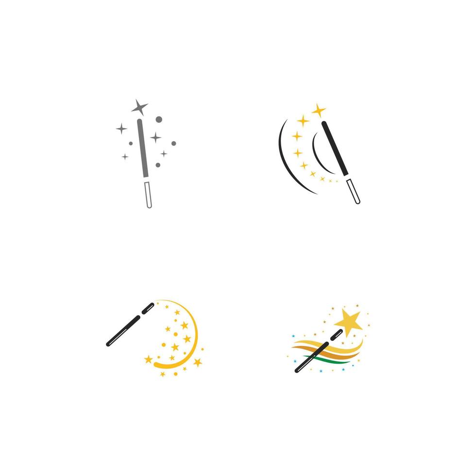 magic wand icon with vector illustration template