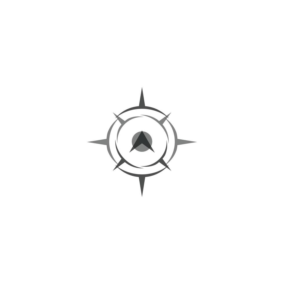 compass logo and symbol with vector concept illustration template