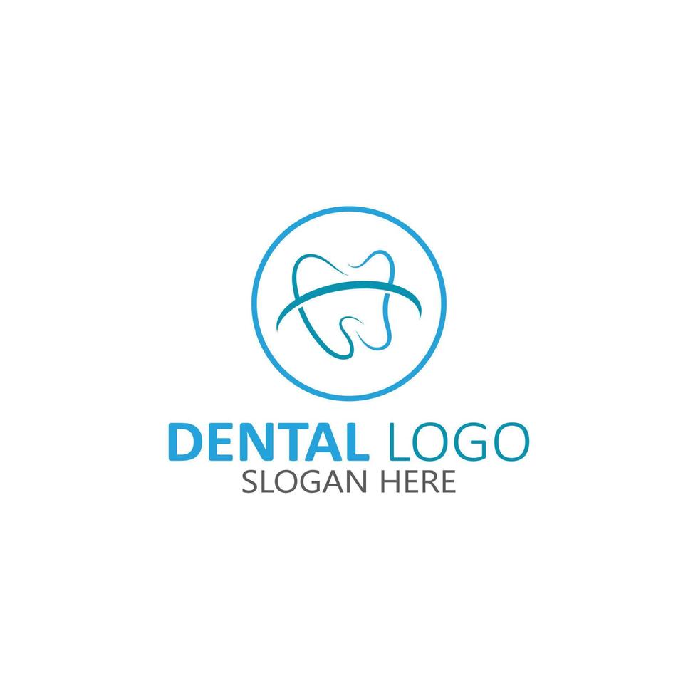 Ilustración de vector de plantilla de logotipo dental