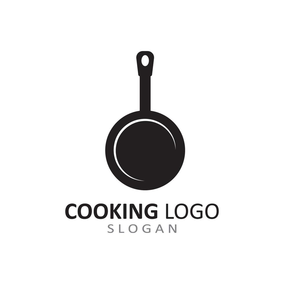 utensils logo for cooking with concept vector template