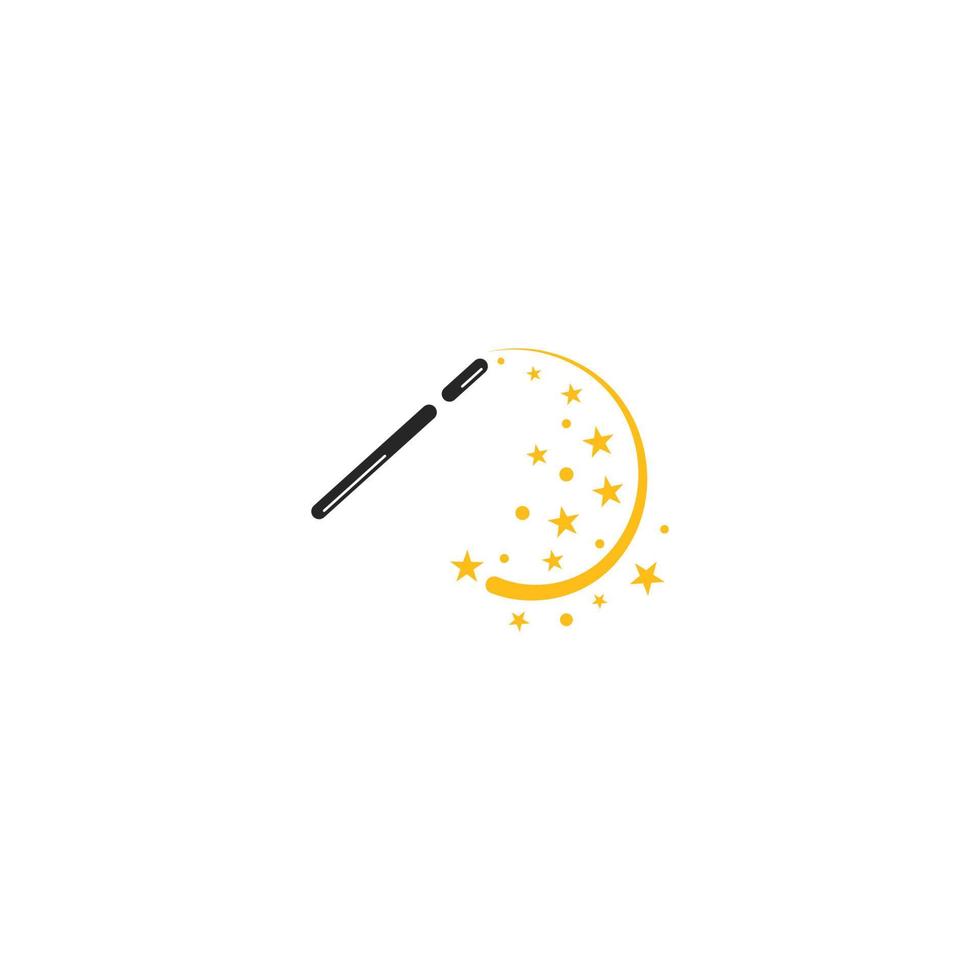 magic wand icon with vector illustration template