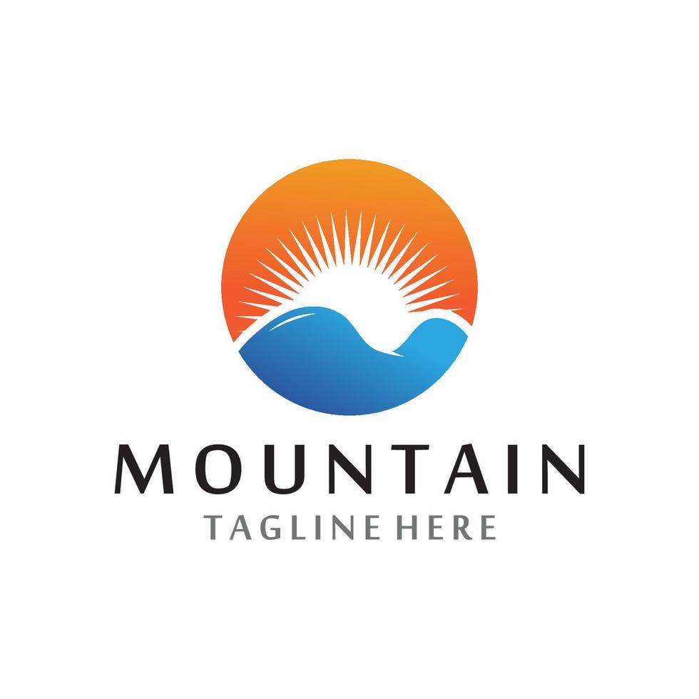 Mountain icon Logo vector