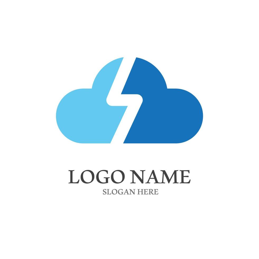 Cloud template vector