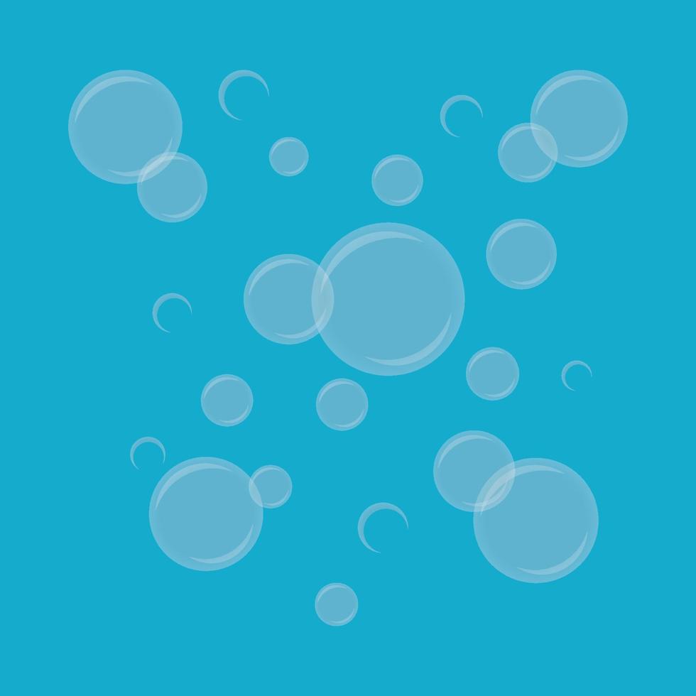 Natural realistic bubble design template vector