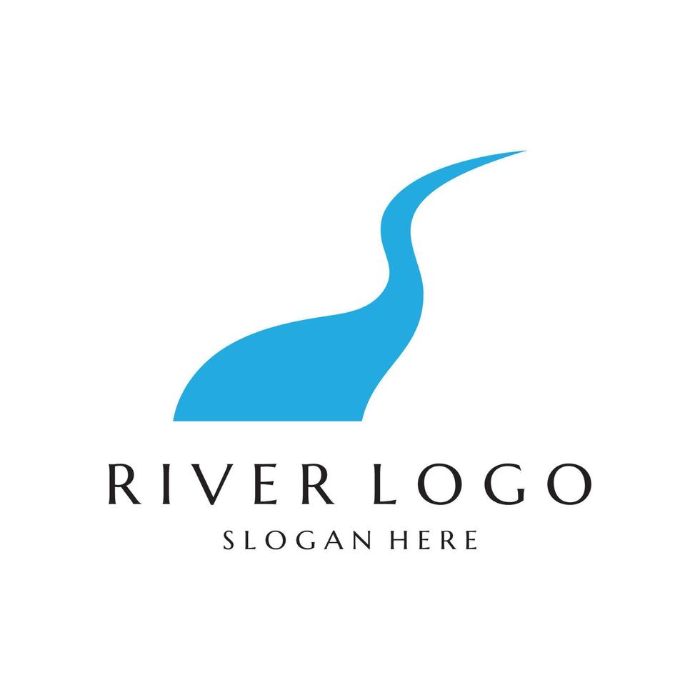 River vector icon illustration
