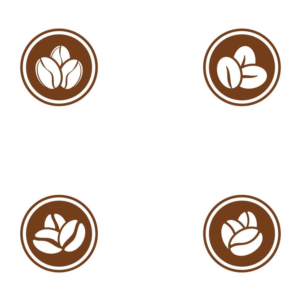 coffee bean icon vector