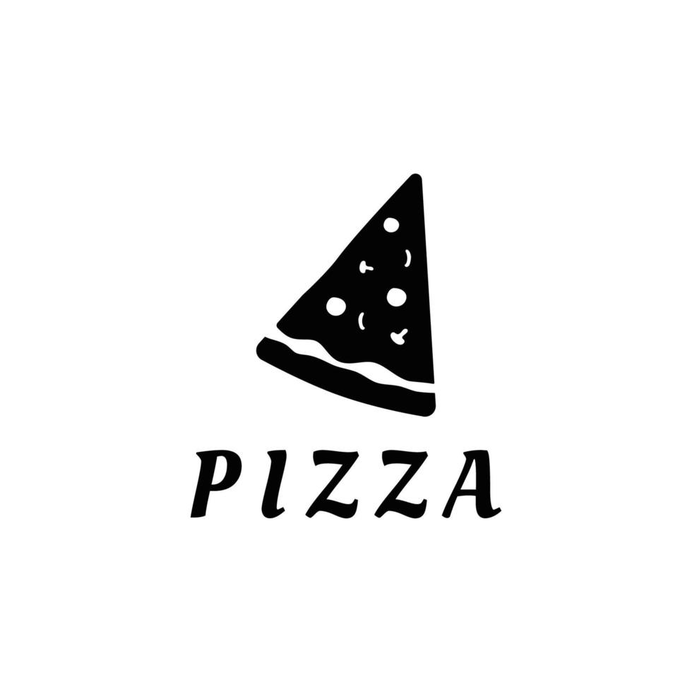 logo modelo para comida o Pizza restaurante. vector