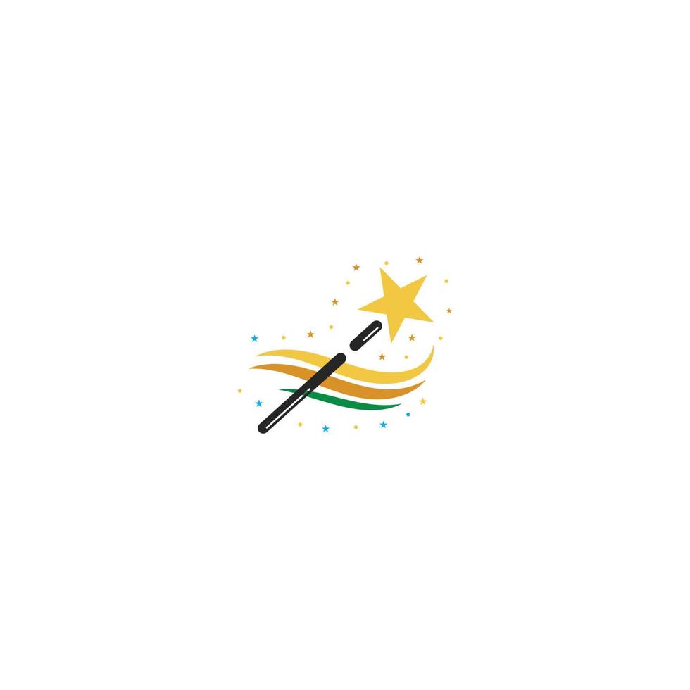magic wand icon with vector illustration template