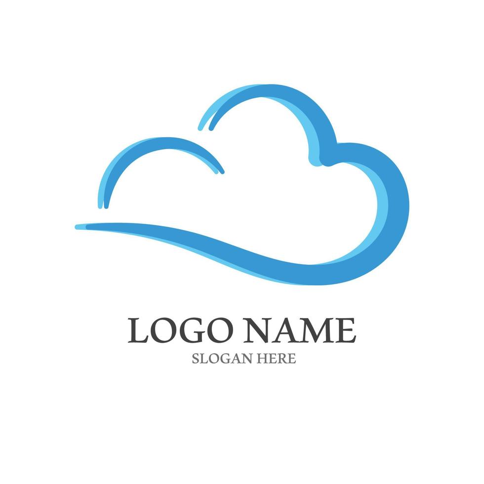 Cloud template vector