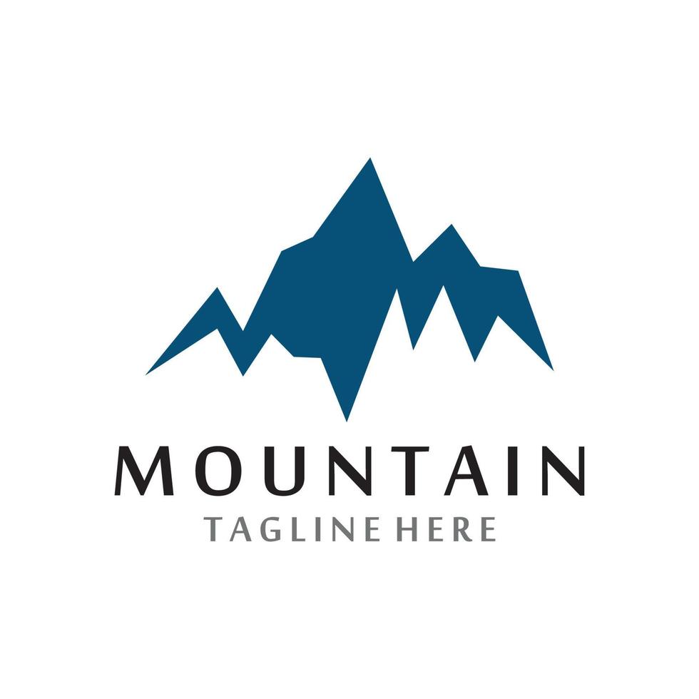 logotipo de icono de montaña vector