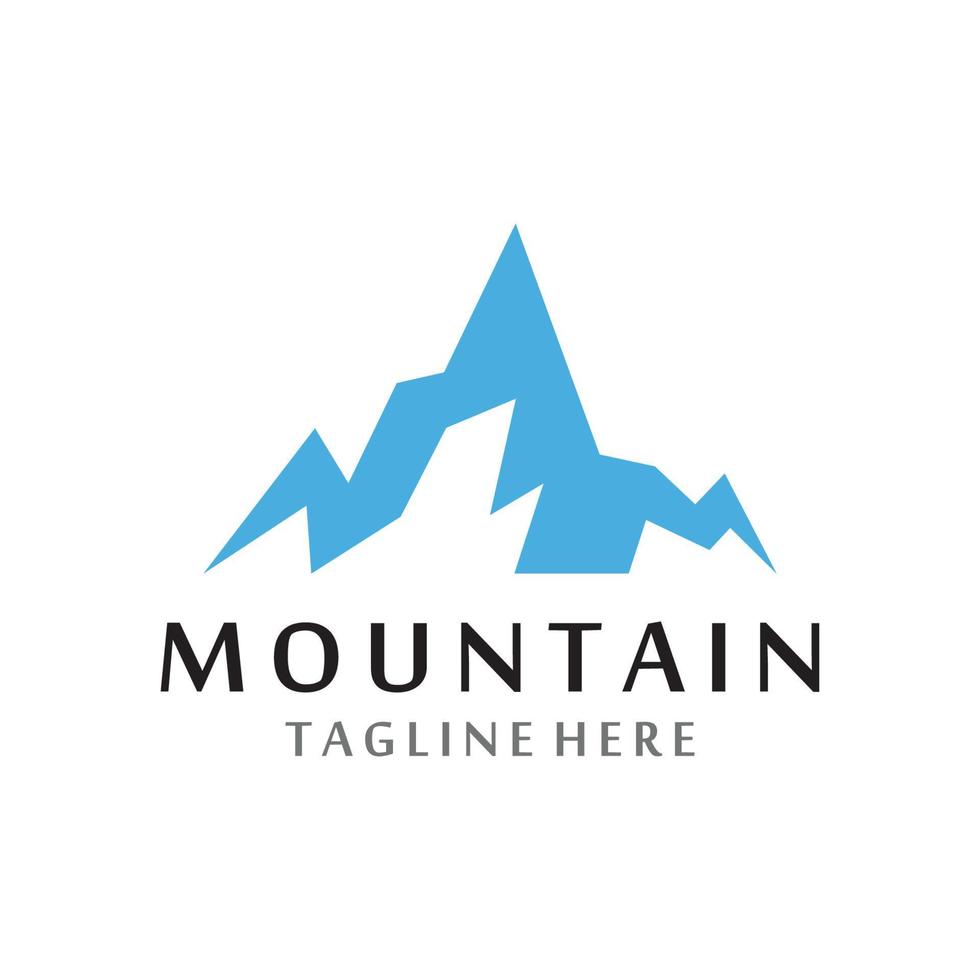 logotipo de icono de montaña vector