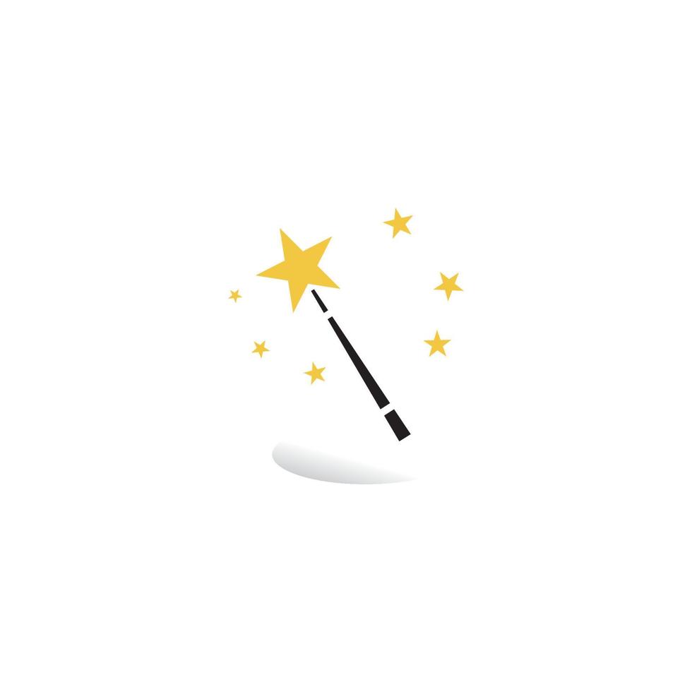 magic wand icon with vector illustration template