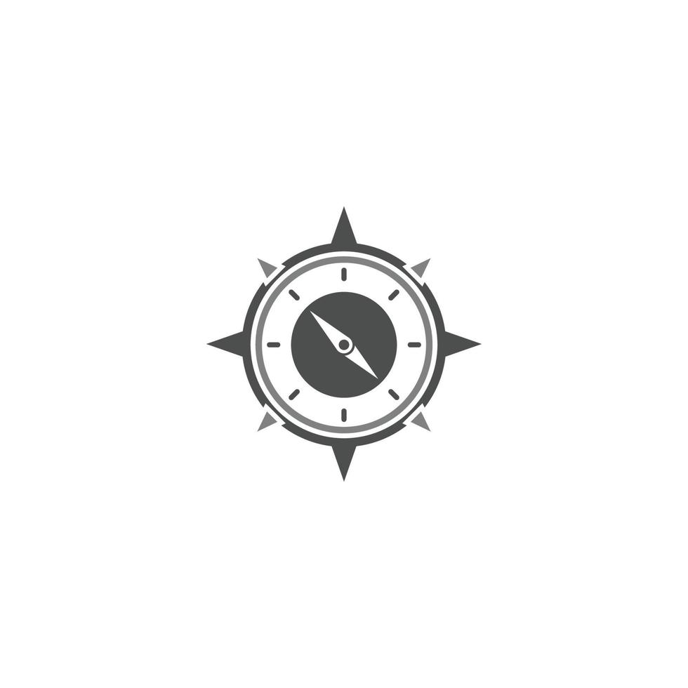 compass logo and symbol with vector concept illustration template