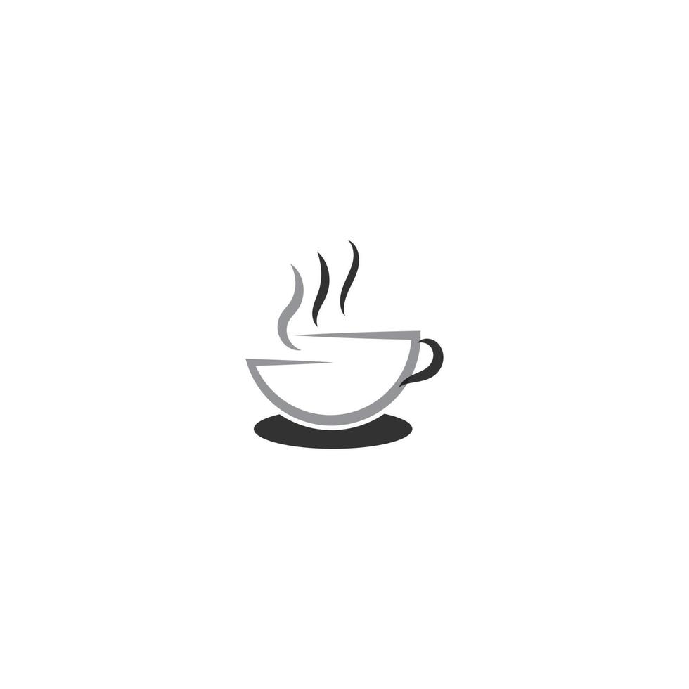 coffee cup logo with vector style template