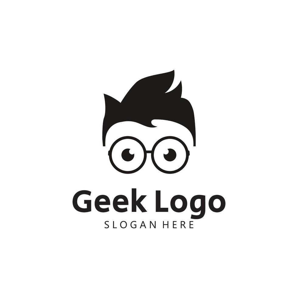 Geek Logo Template Vector Illustration.