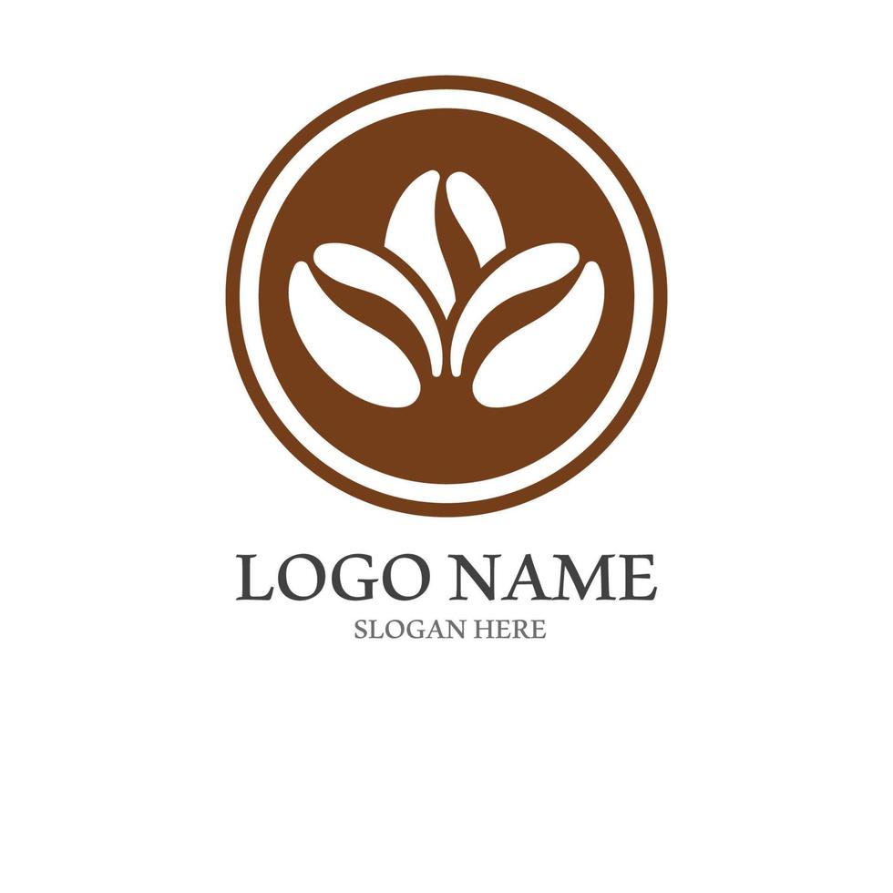coffee bean icon vector