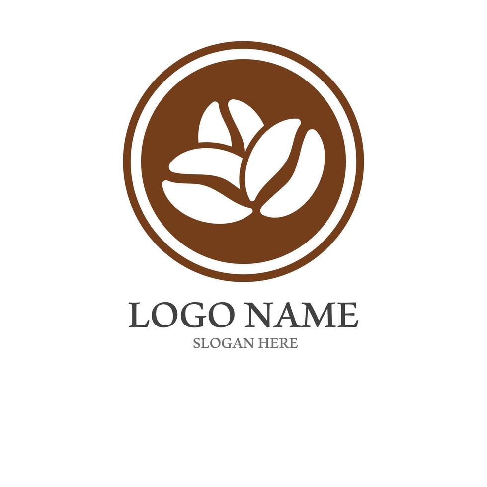 coffee bean icon vector