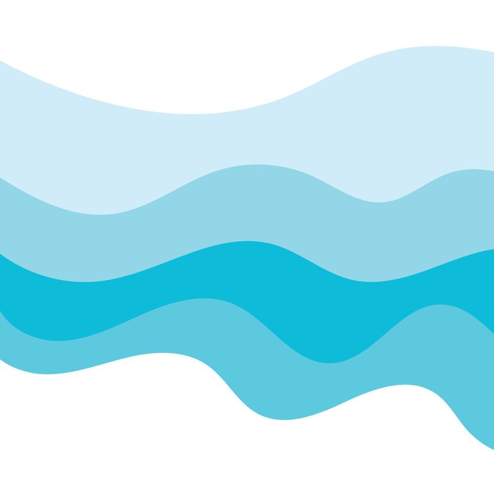 Abstract Water wave design background vector