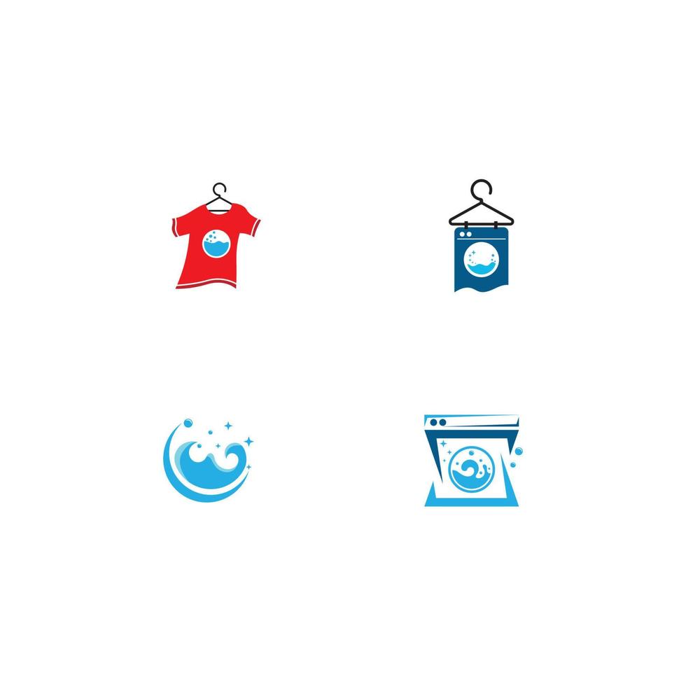 lavandería logo icono con vector ilustración modelo