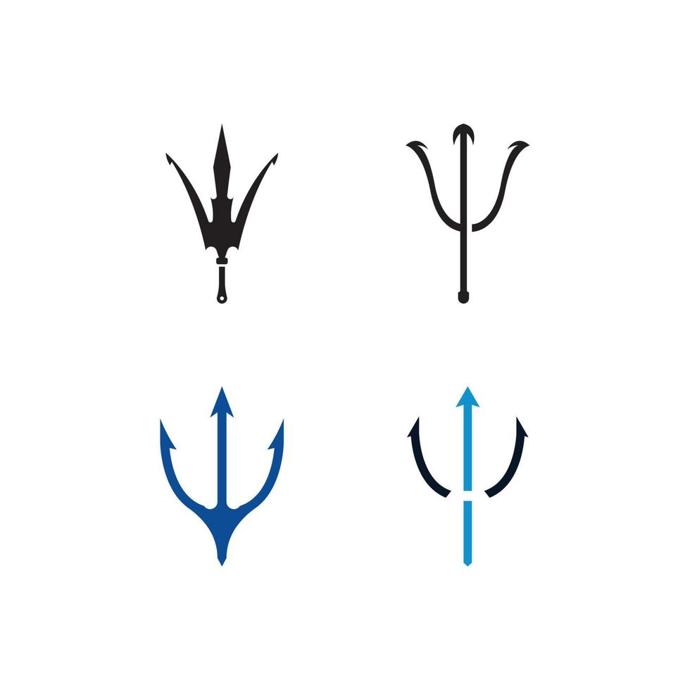 Trident Logo Template vector icon