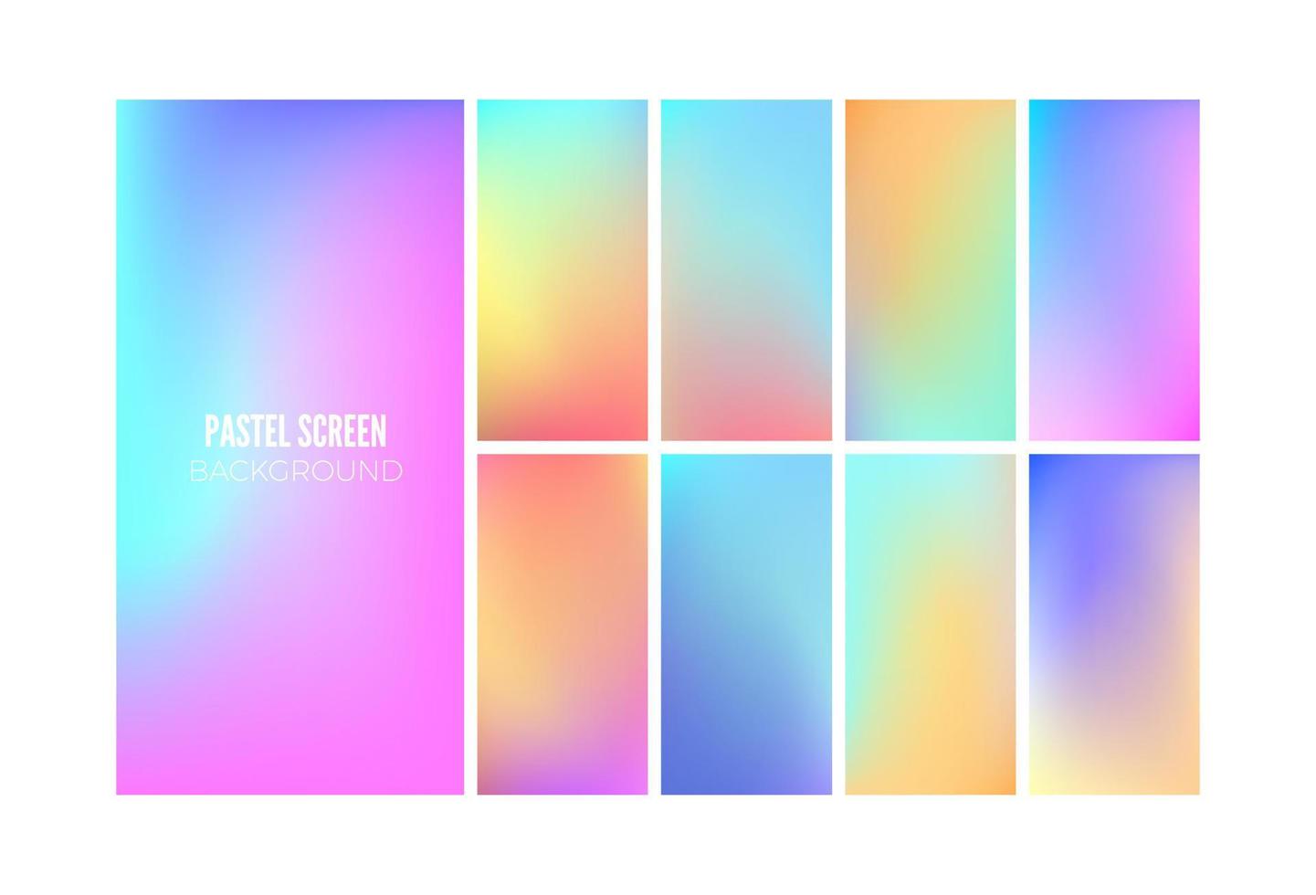 Soft gradient color background. Wallpaper design for mobile app. Vector illustration