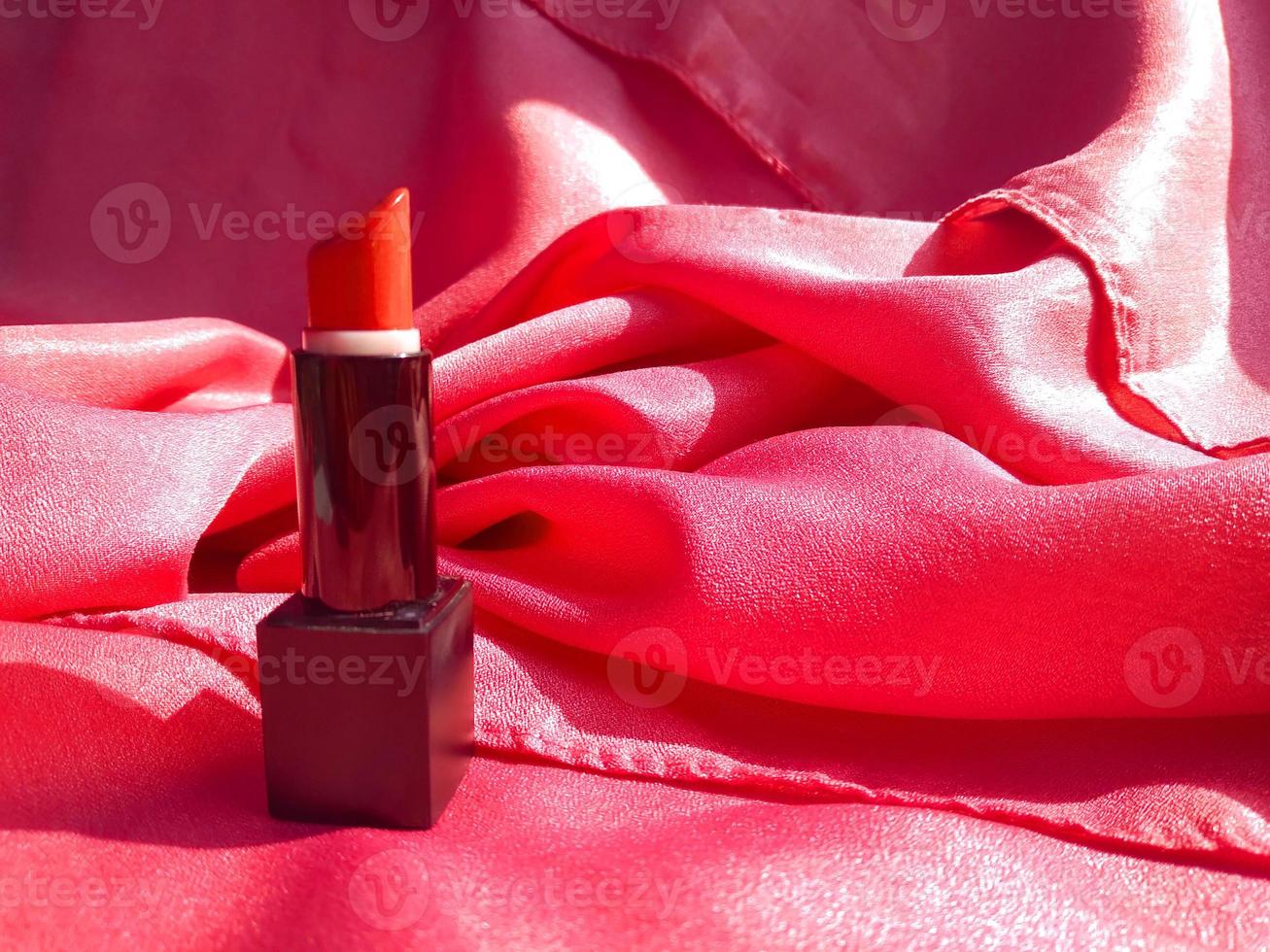 The lipstick is pink on a pink background so it looks elegant, this lipstick is suitable for going to a party or work and looks beautiful on the lips photo