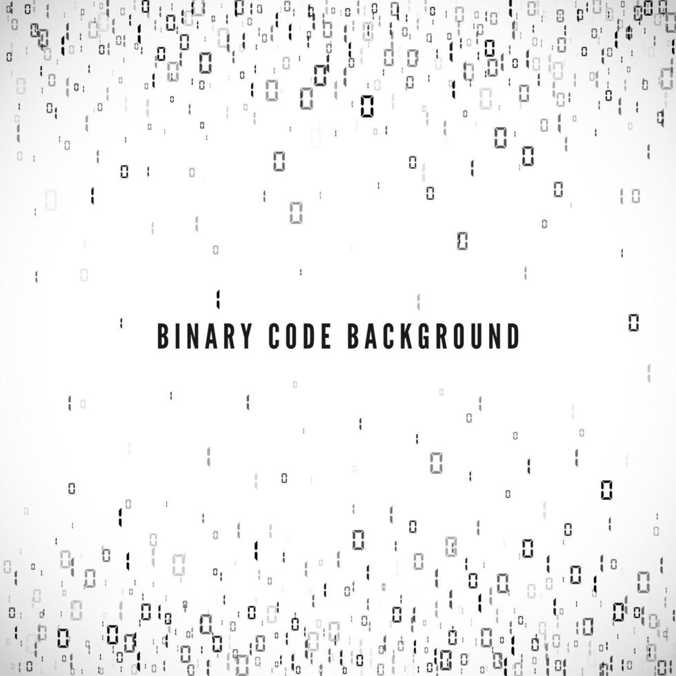 Binary code background. Digital data stream. Matrix. Vector illustration