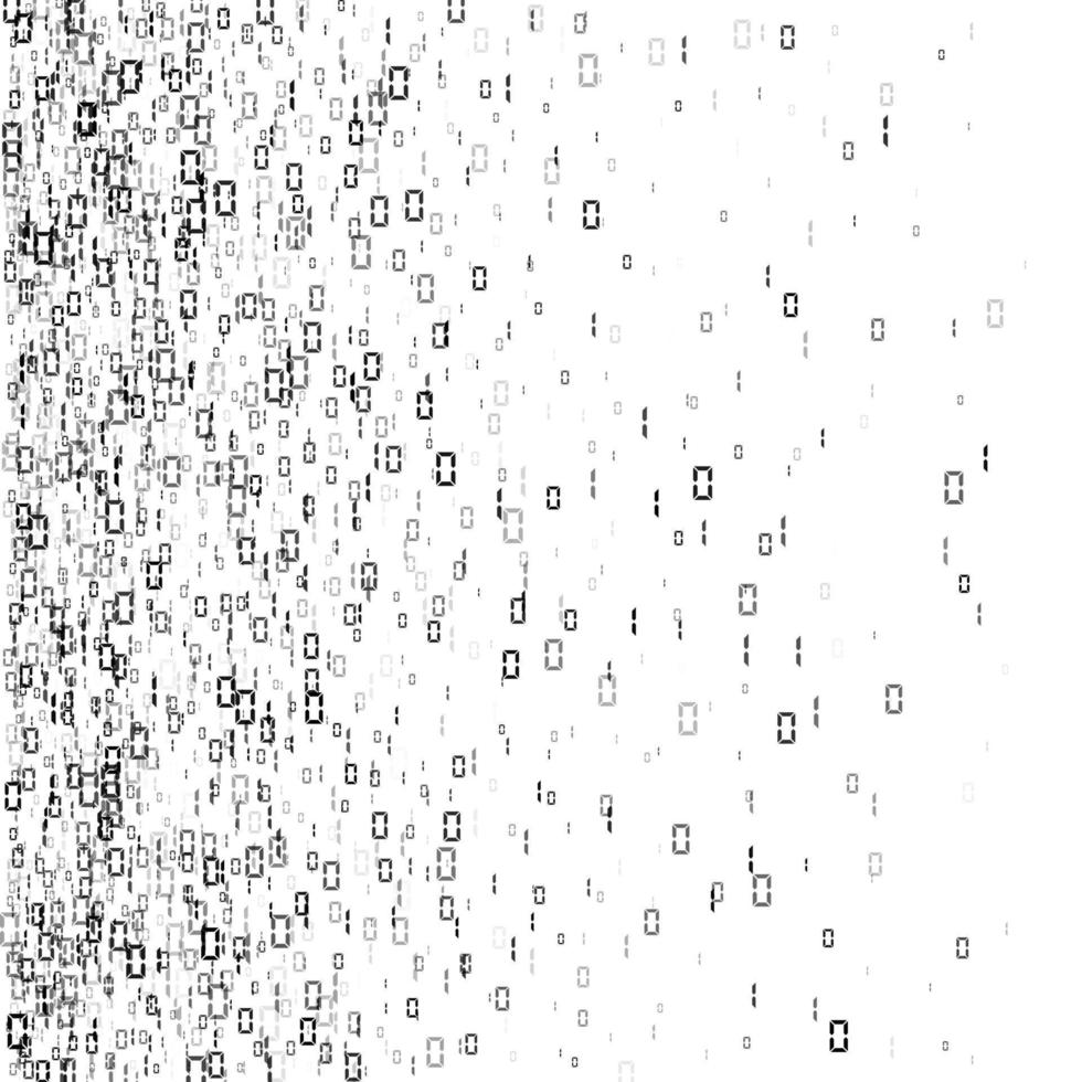 digital datos corriente codificación aleatorio binario números. matriz antecedentes. vector ilustración