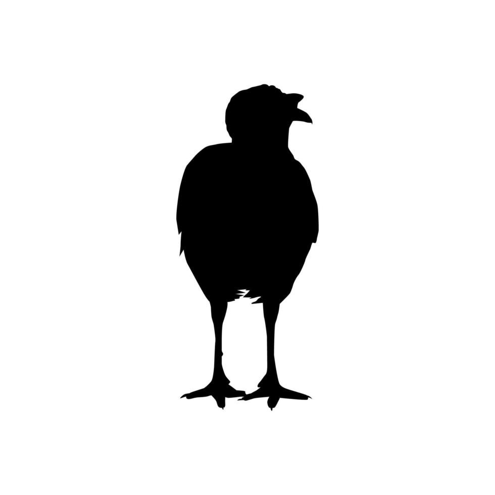 Turkey Silhouette for Art Illustration, Pictogram or Graphic Design Element. The Turkey is a large bird in the genus Meleagris. Vector Illustration